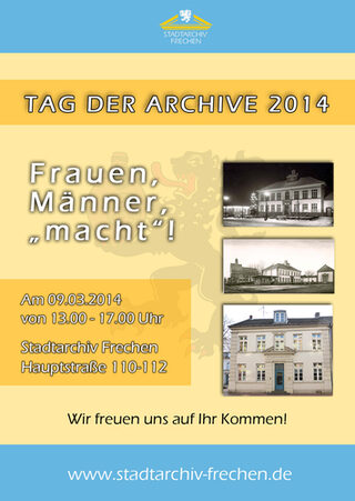 Flyer zum Tag der Archive 2014