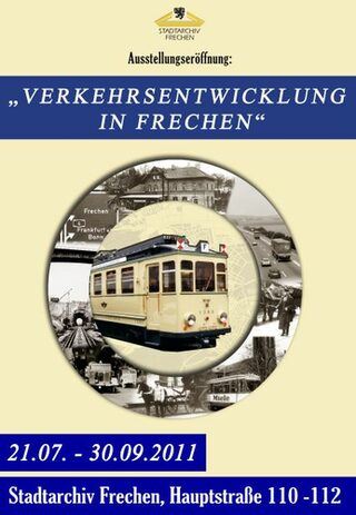 Plakat "Verkehrsentwicklung in Frechen"