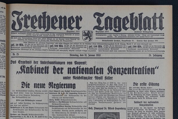 Titelseite Zeitung Frechener Tageblatt