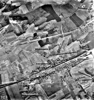 Luftbild der britischen Luftaufklärung