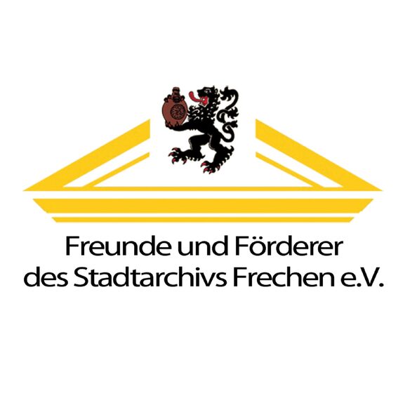 Das Bild zeigt das Logo des Vereins "Freunde und Förderer des Stadtarchivs Frechen e.V".